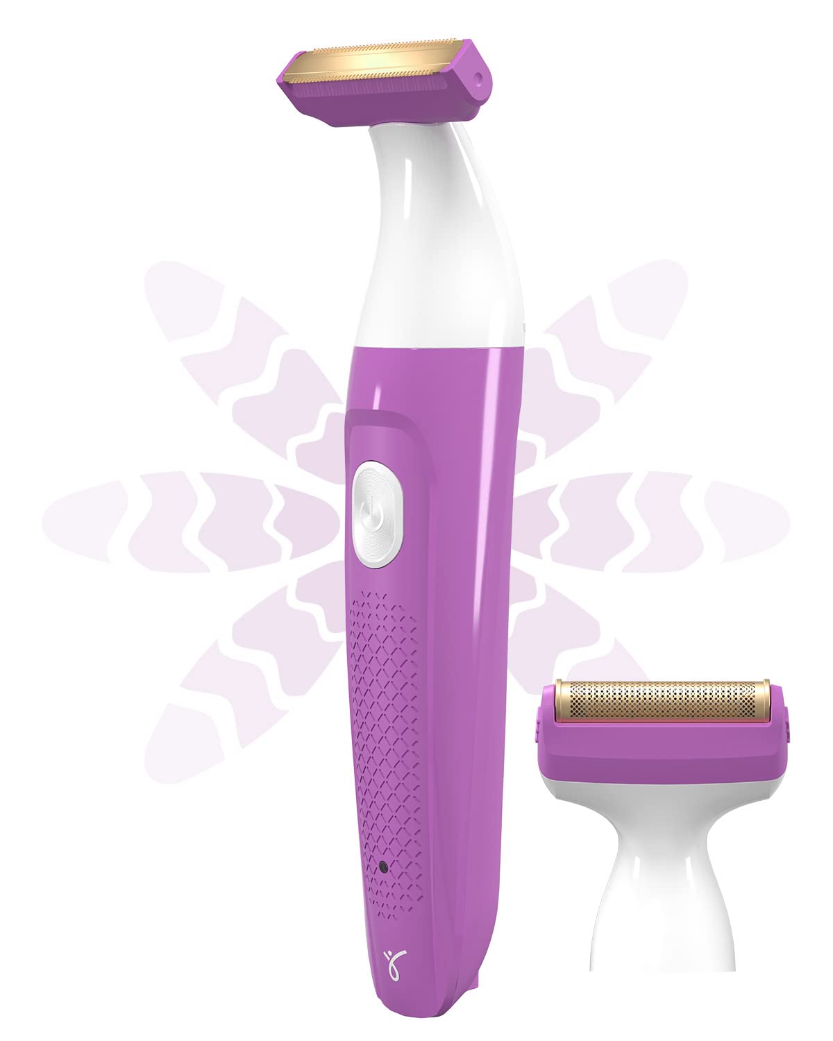 Caresmith Bloom 4 in 1 Face & Body Hair Trimmer for Women | 3 Heads- Body Trimmer & Shaver, Face Trimmer & Eyebrow Trimmer | Rechargeable | Hair Removal Machine for Women, Green