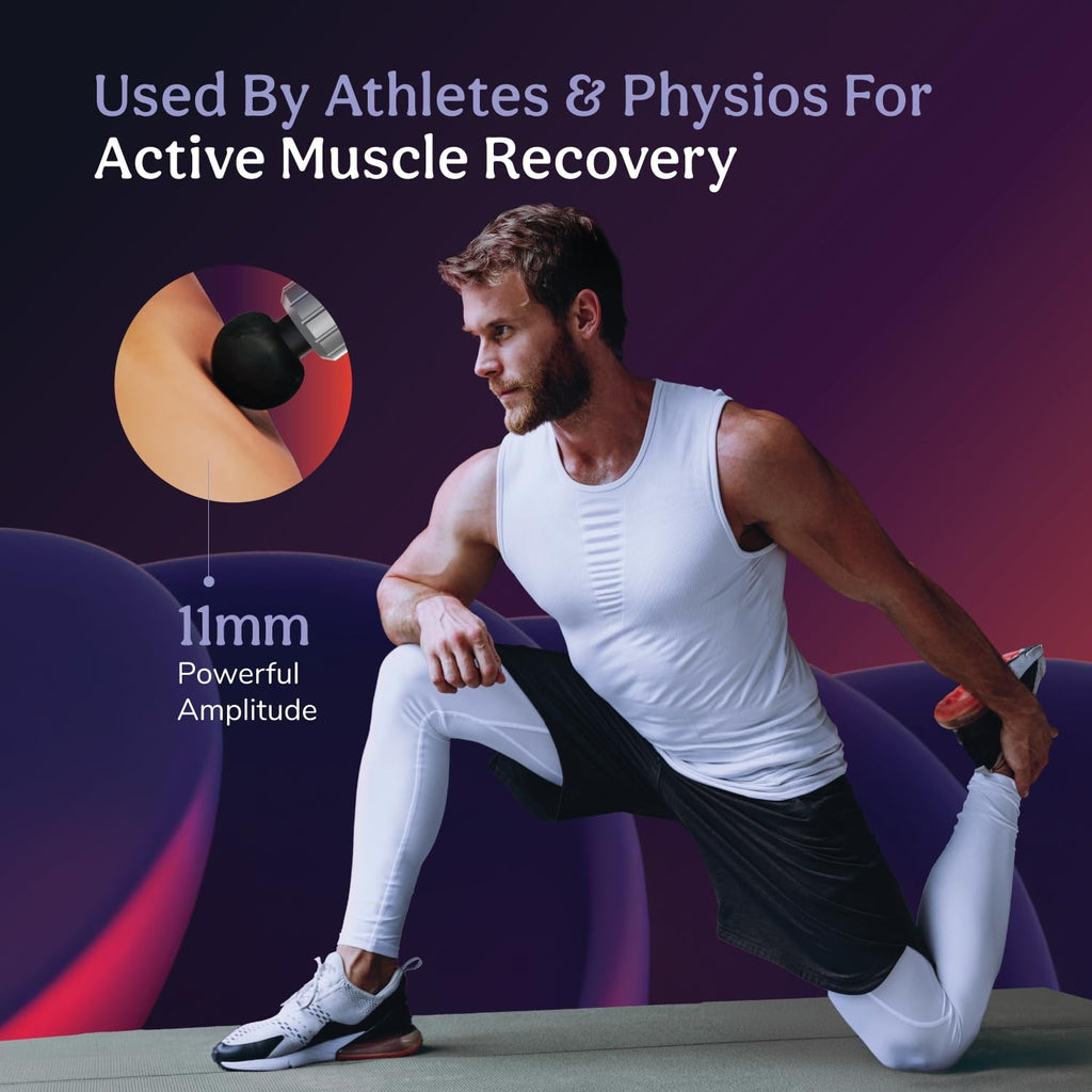 Caresmith Charge Sport Professional Massage Gun | Ultra Powerful Deep Tissue True Percussion Massager Machine for Pain Relief for Men and Women | 50 w BLDC Motor Massager Gun