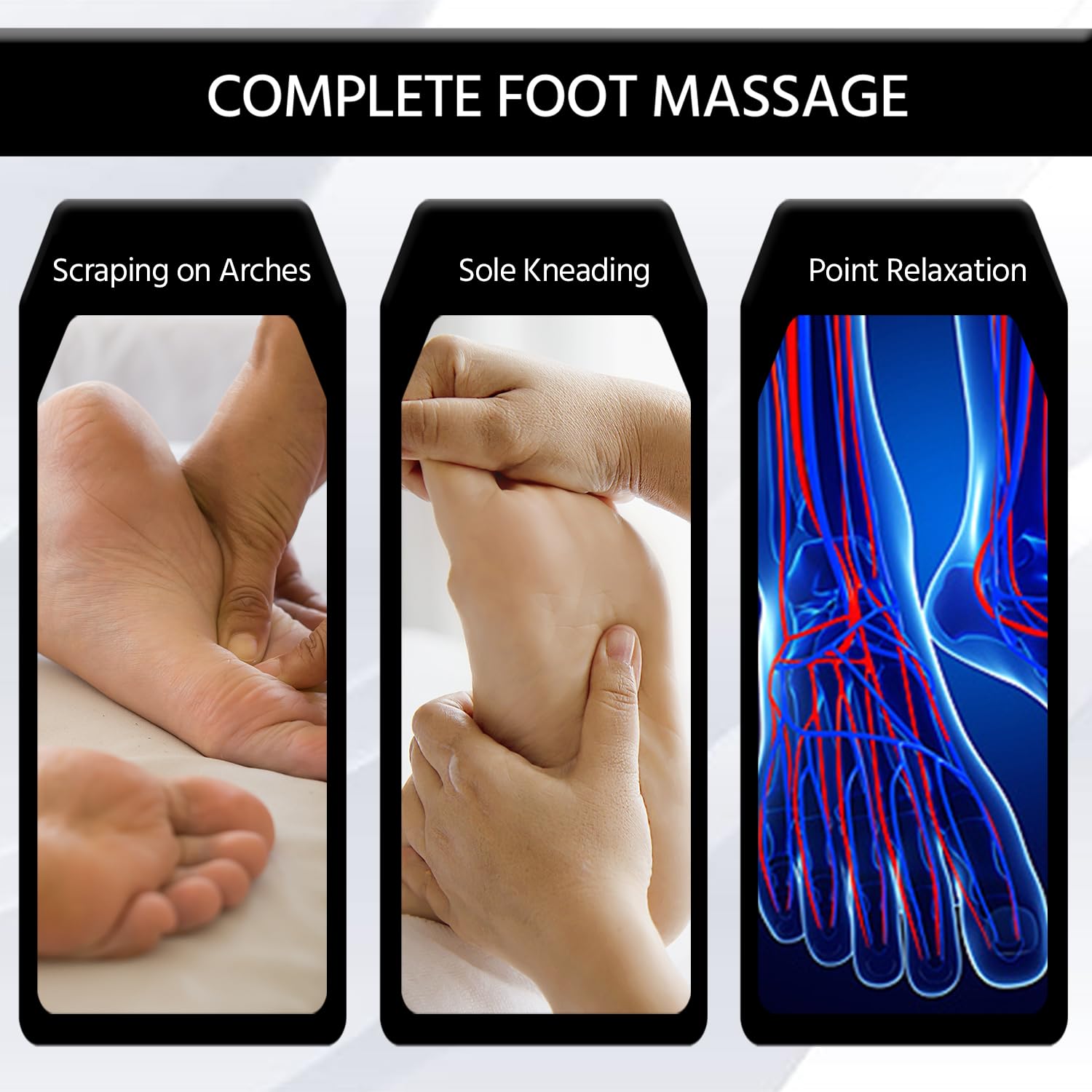 Lifelong Foot Massager Machine for Pain Relief with Kneading function - Also used as Leg Calf Massager - Corded Electric Foot Massage Machine for Home with Customizable Settings (LLM72, Brown)