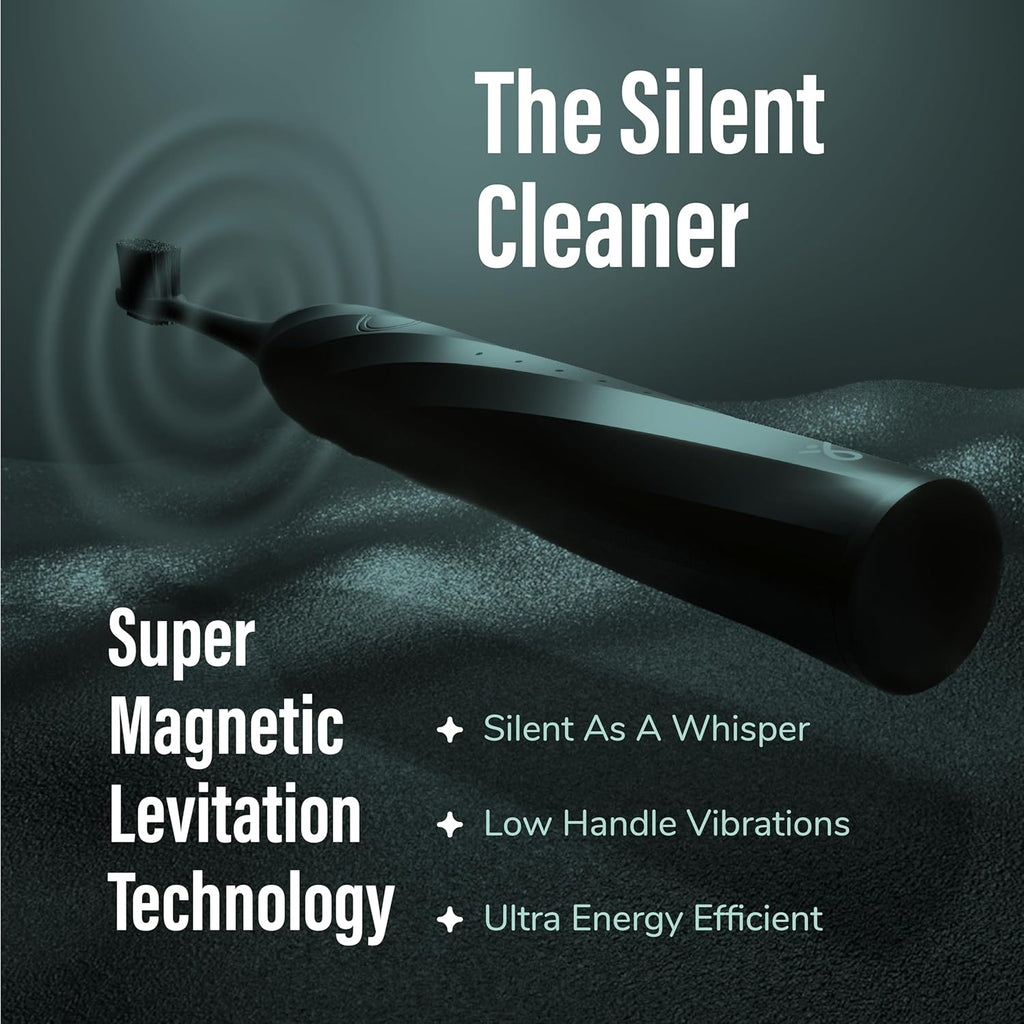 Caresmith SPARK Infinity Electric Toothbrush | 3 Brush Heads & Travel Case | 5 Operational Modes | Electric Brush for Adult | Black,Smart Toothbrush