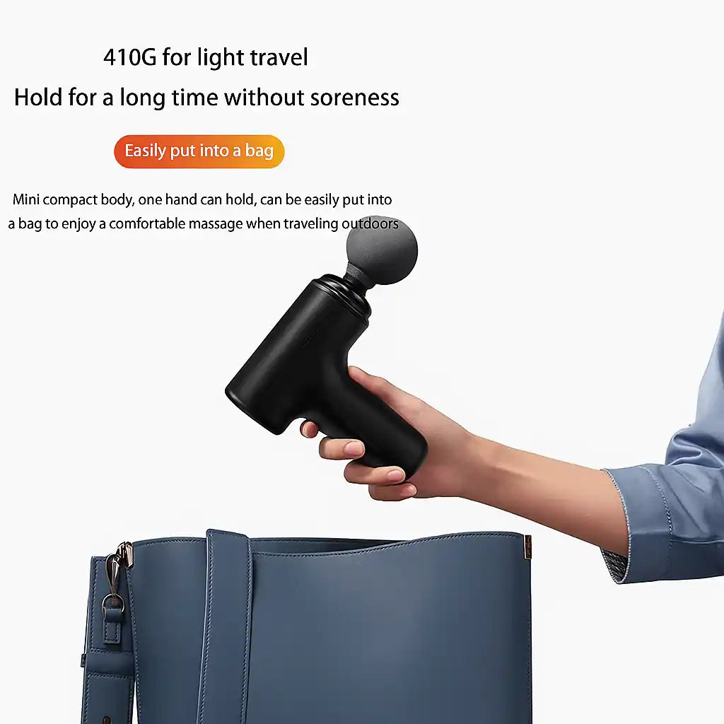 life long ViberX Massager/Massage Machine for Pain Relief/Fascial Gun/Deep Tissue Handheld Body Massager for Men and Women - Black